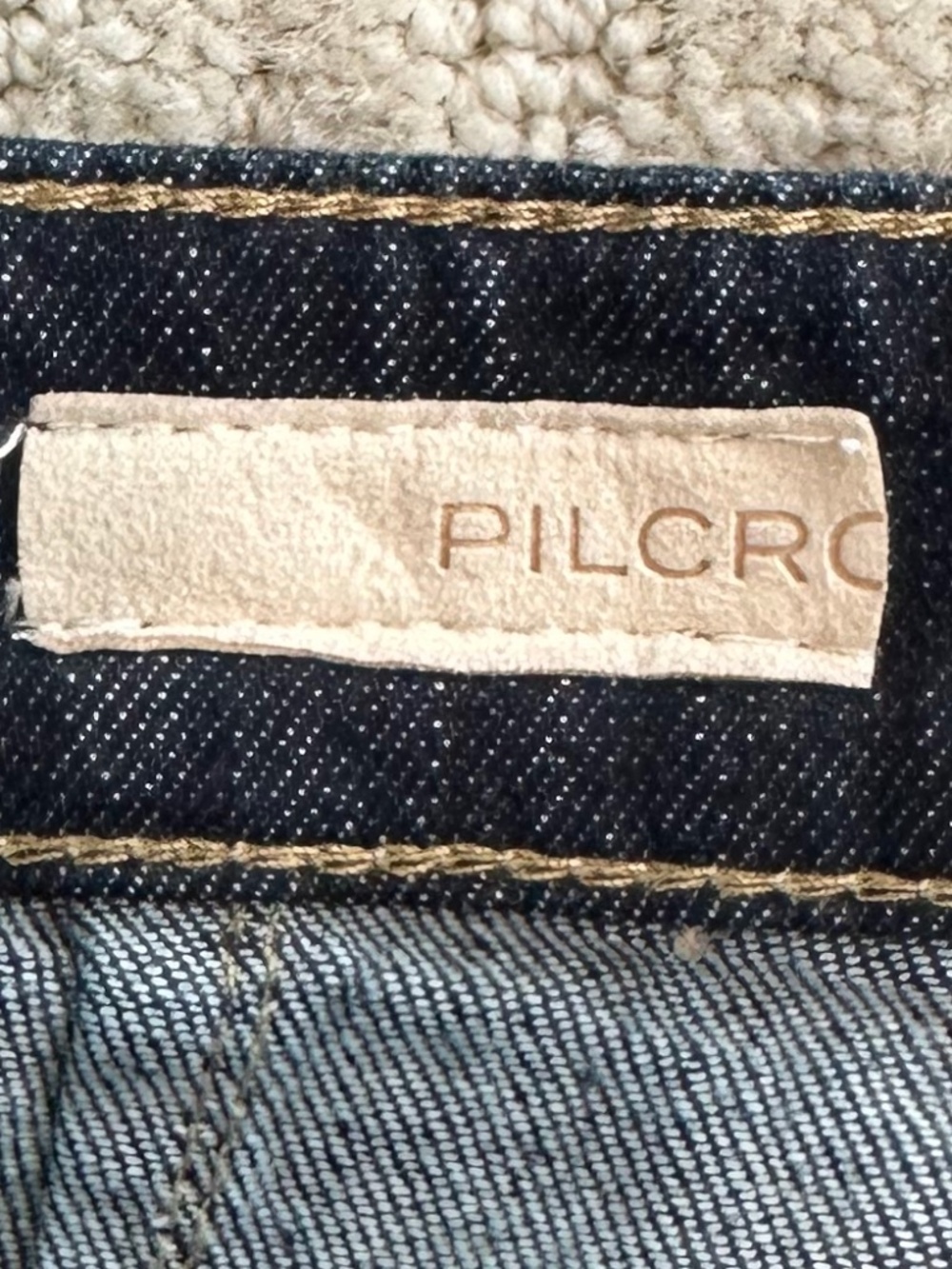 Pilcro The Column High-Rise Straight Jeans Dark Wash 25 Modern Classic Denim - Picture 6 of 16